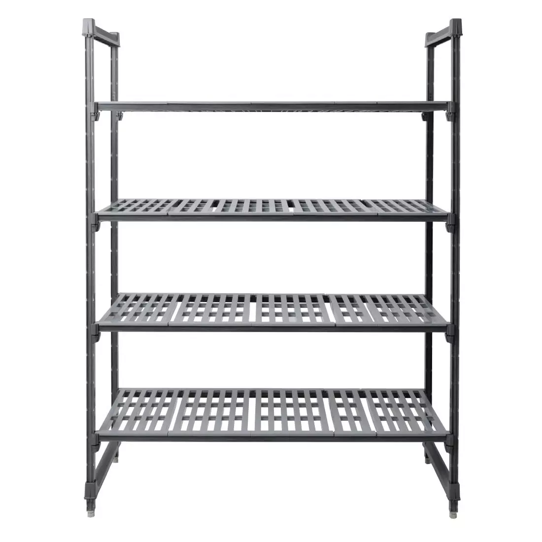 Een Cambro stelling 183cm hoog 4 schappen - 61cm diep - 137,5cm breed koop je bij ShopXPress