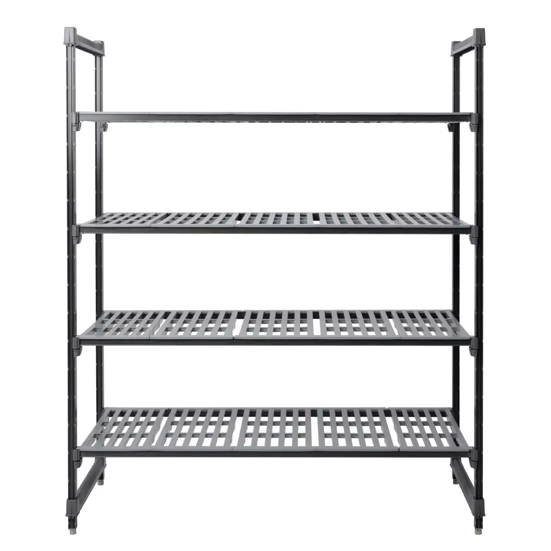 Een Cambro stelling 183cm hoog 4 schappen - 61cm diep - 152,5cm breed koop je bij ShopXPress