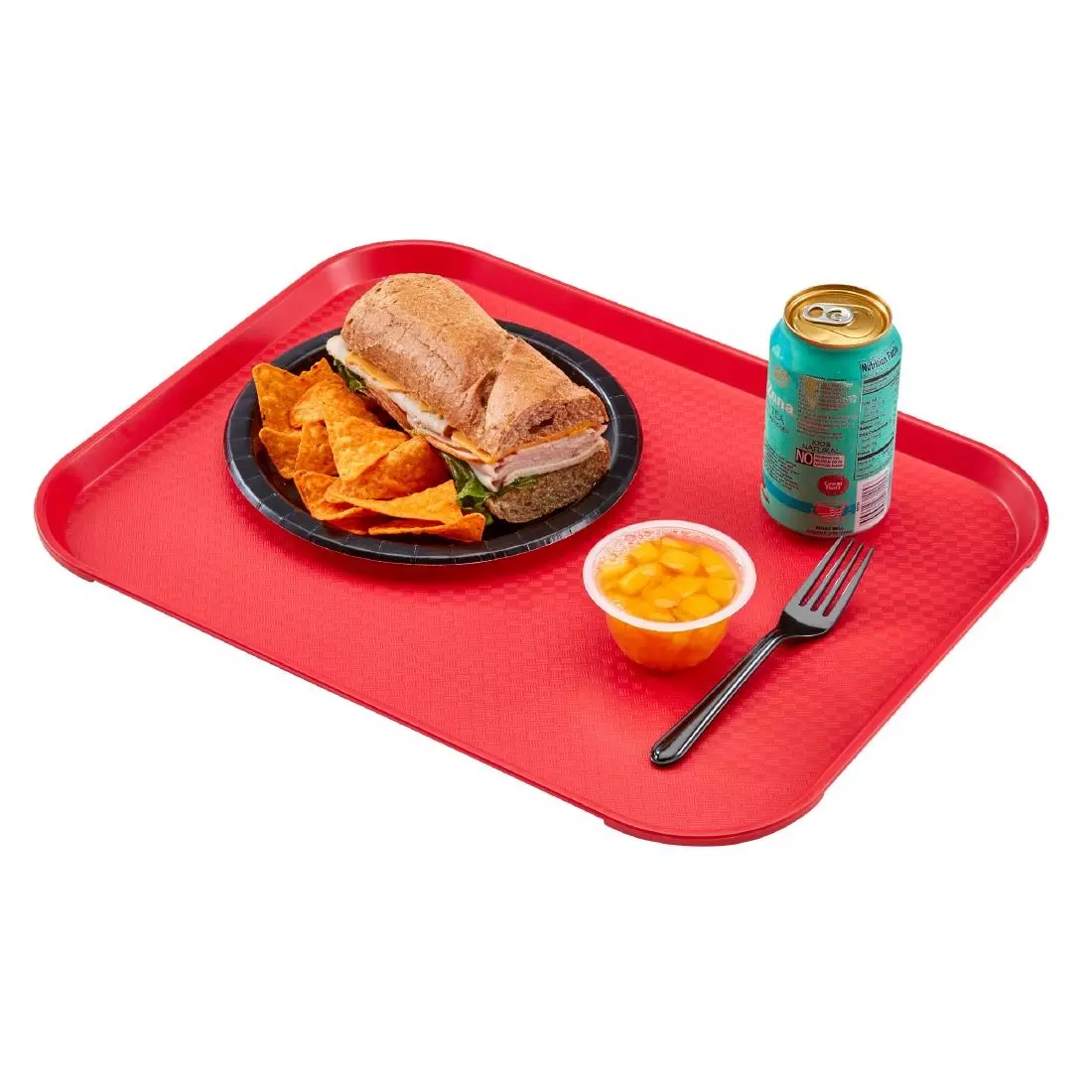 Een Cambro polypropyleen fastfood dienblad rood 410mm koop je bij ShopXPress