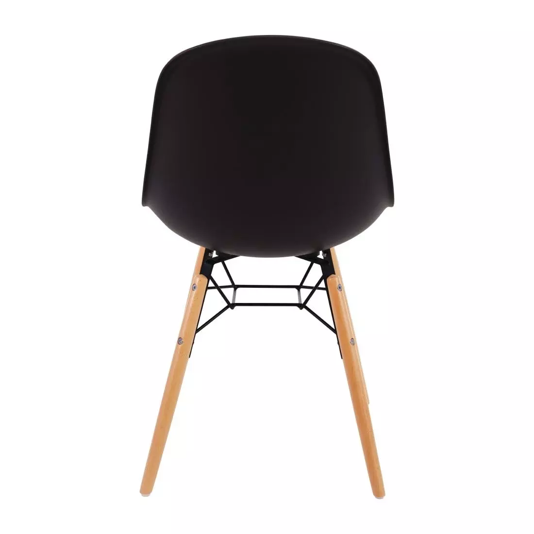 Een Bolero Arlo polypropyleen stoelen met houten poten grijs (2 stuks) koop je bij ShopXPress