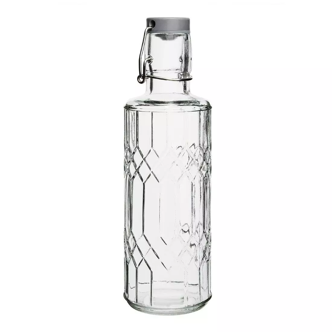 Een Olympia geo glazen waterfles met stop 640 ml (6 stuks) koop je bij ShopXPress