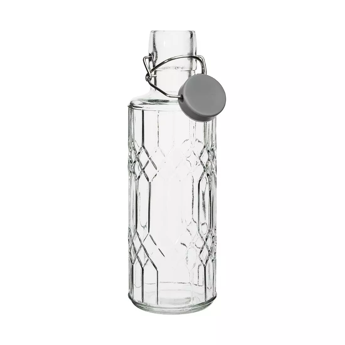 Een Olympia geo glazen waterfles met stop 640 ml (6 stuks) koop je bij ShopXPress