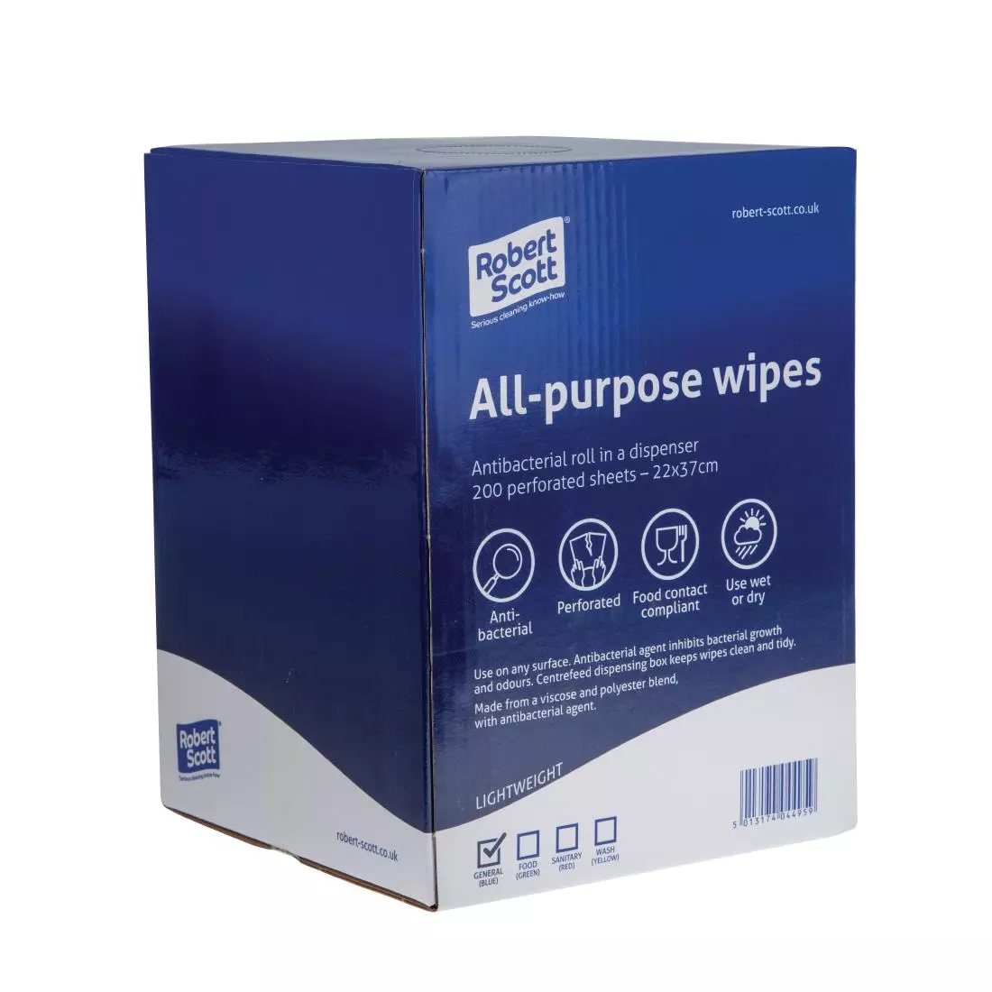 Een Jantex multifunctionele antibacteriële doekjes blauw (200 stuks) koop je bij ShopXPress