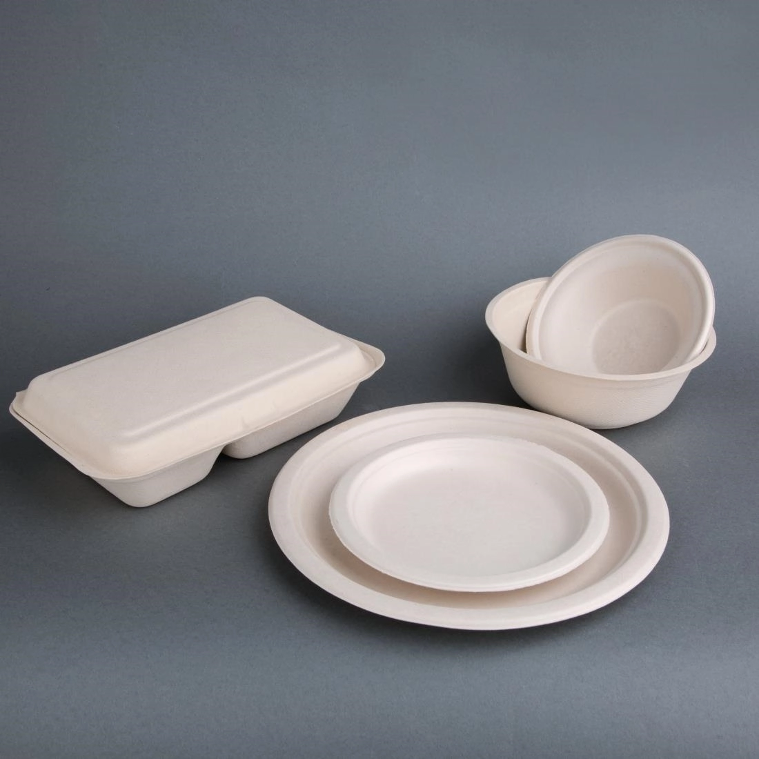 Een Fiesta Compostable composteerbare bagasse kommen rond 310ml (50 stuks) koop je bij Supplierz BV