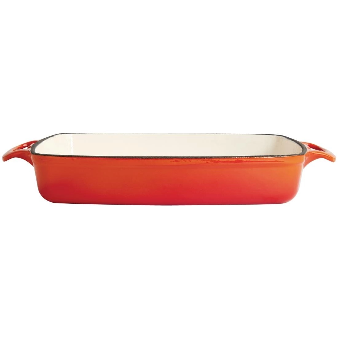 Buy your Vogue rechthoekige gietijzeren ovenschaal oranje 2,8L at Supplierz BV