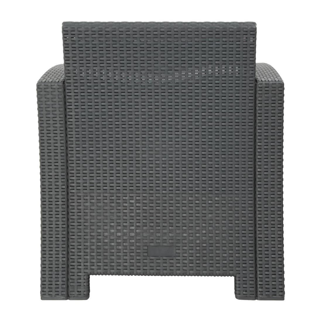 Vous pouvez acheter un Ensemble fauteuils et table en rotin PP Bolero gris chez Supplierz BV