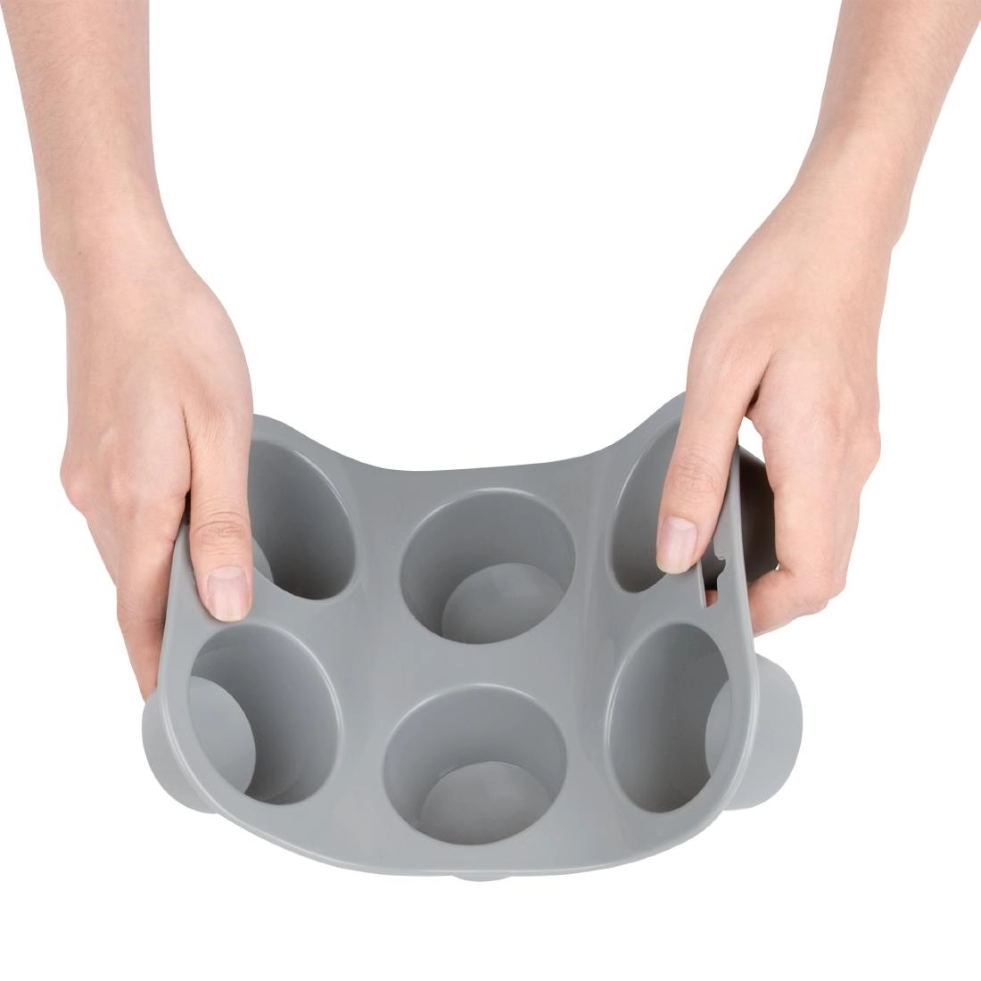 Een Vogue flexibele silicone muffinvorm 6 cups koop je bij Supplierz BV