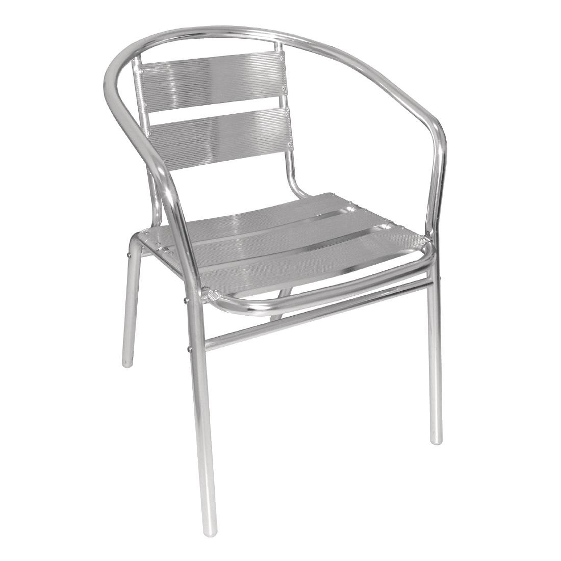 Een Bolero stapelbare aluminium stoelen (4 stuks) koop je bij Supplierz BV