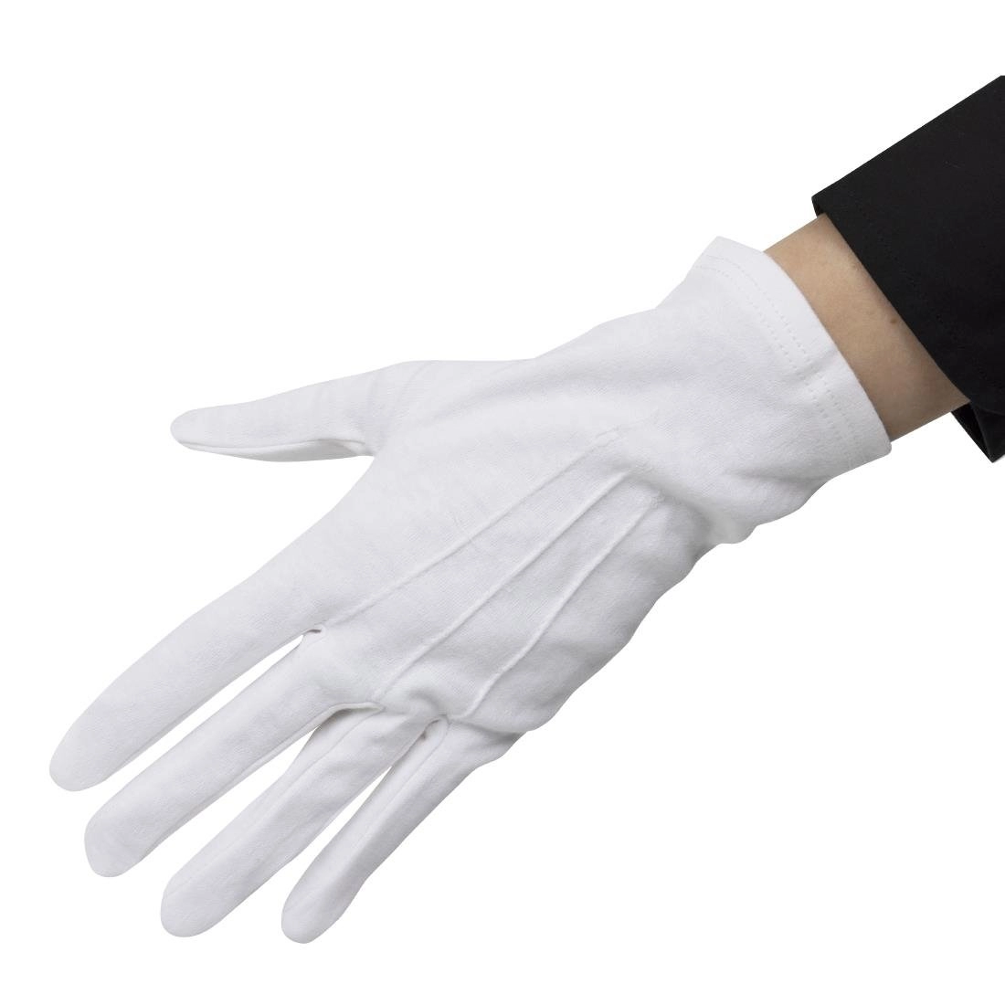 Vous pouvez acheter un Gants de service pour homme blancs S/M chez Supplierz BV