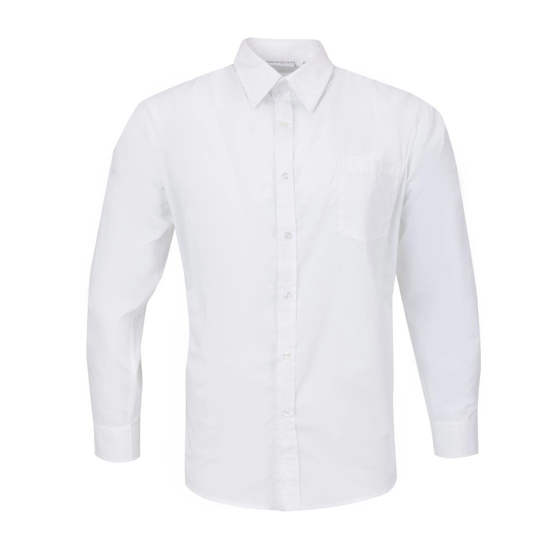 Een Uniform Works unisex overhemd lange mouw wit S koop je bij Supplierz BV