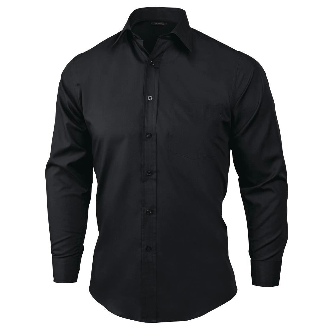 Een Uniform Works unisex overhemd lange mouw zwart XL koop je bij Supplierz BV