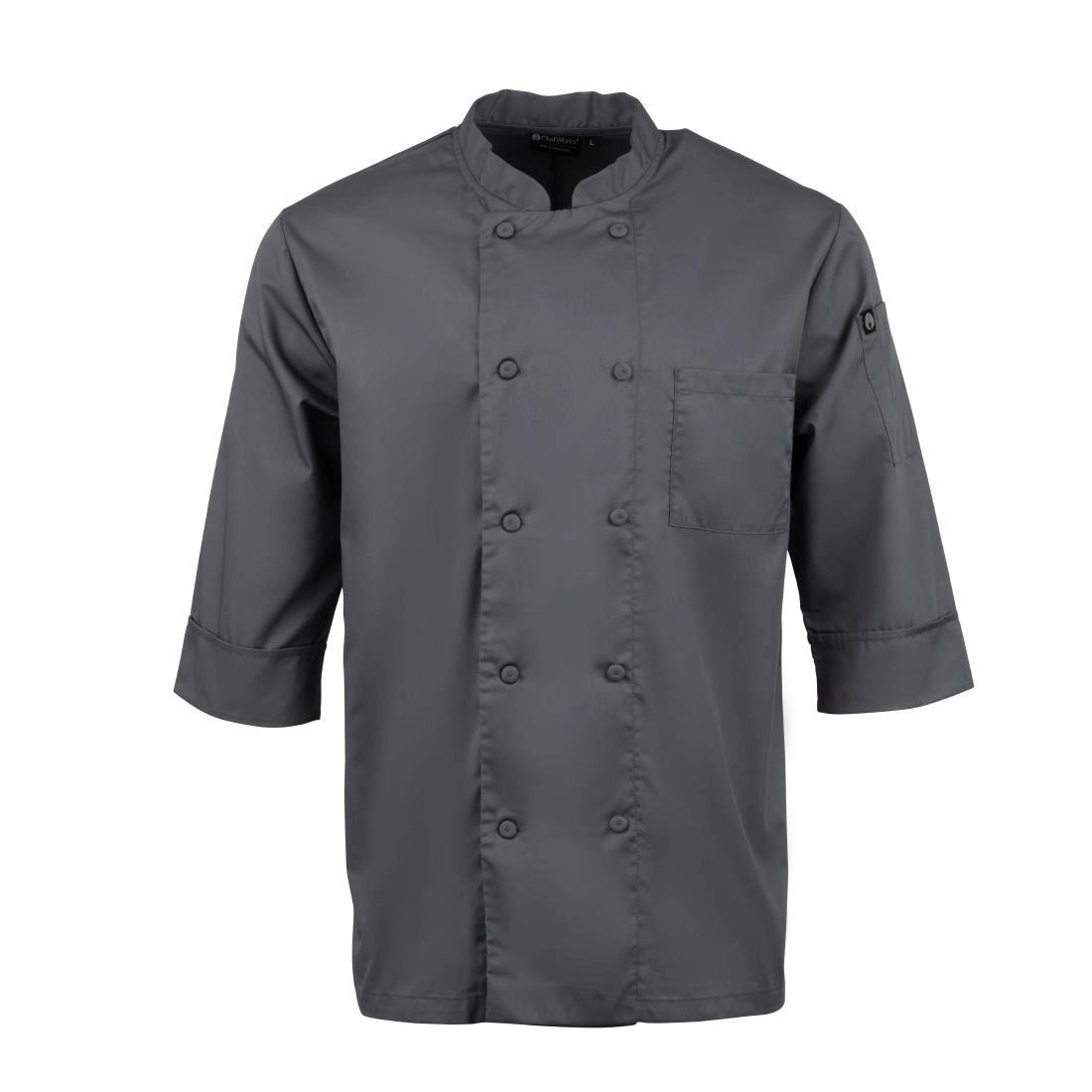 Een Chef Works unisex koksbuis grijs L koop je bij Supplierz BV