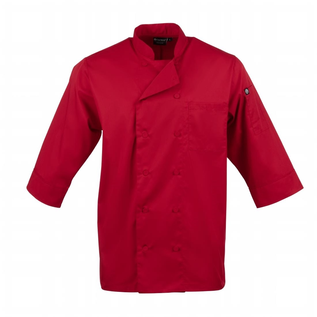 Een Chef Works unisex koksbuis rood L koop je bij Supplierz BV