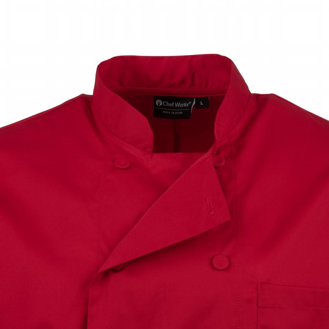 Een Chef Works unisex koksbuis rood L koop je bij Supplierz BV