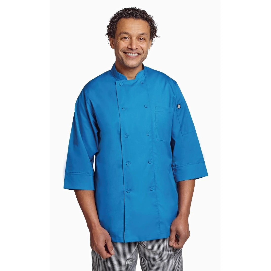 Een Chef Works unisex koksbuis blauw M koop je bij Supplierz BV