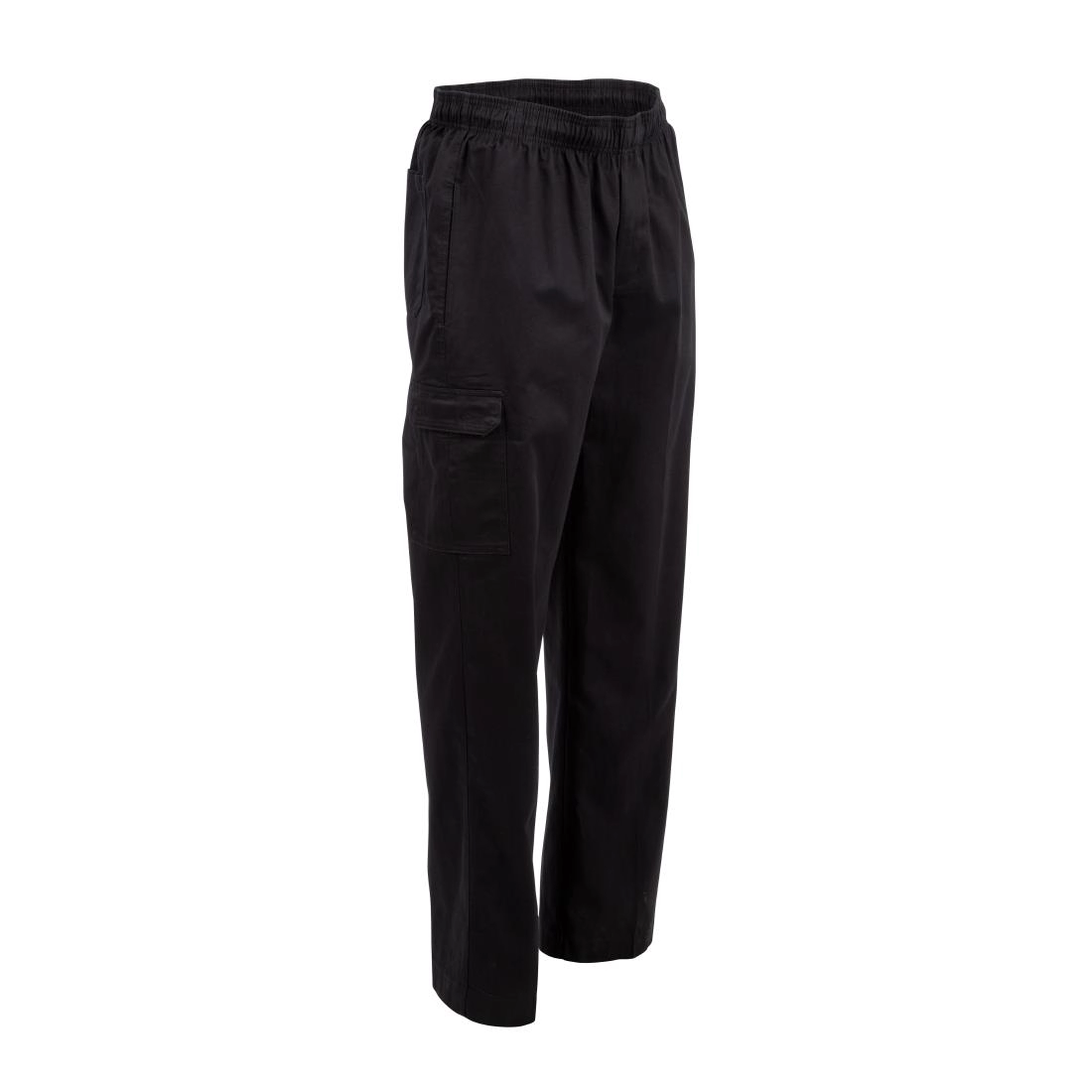 Een Chef Works unisex slim fit cargo broek zwart L koop je bij Supplierz BV