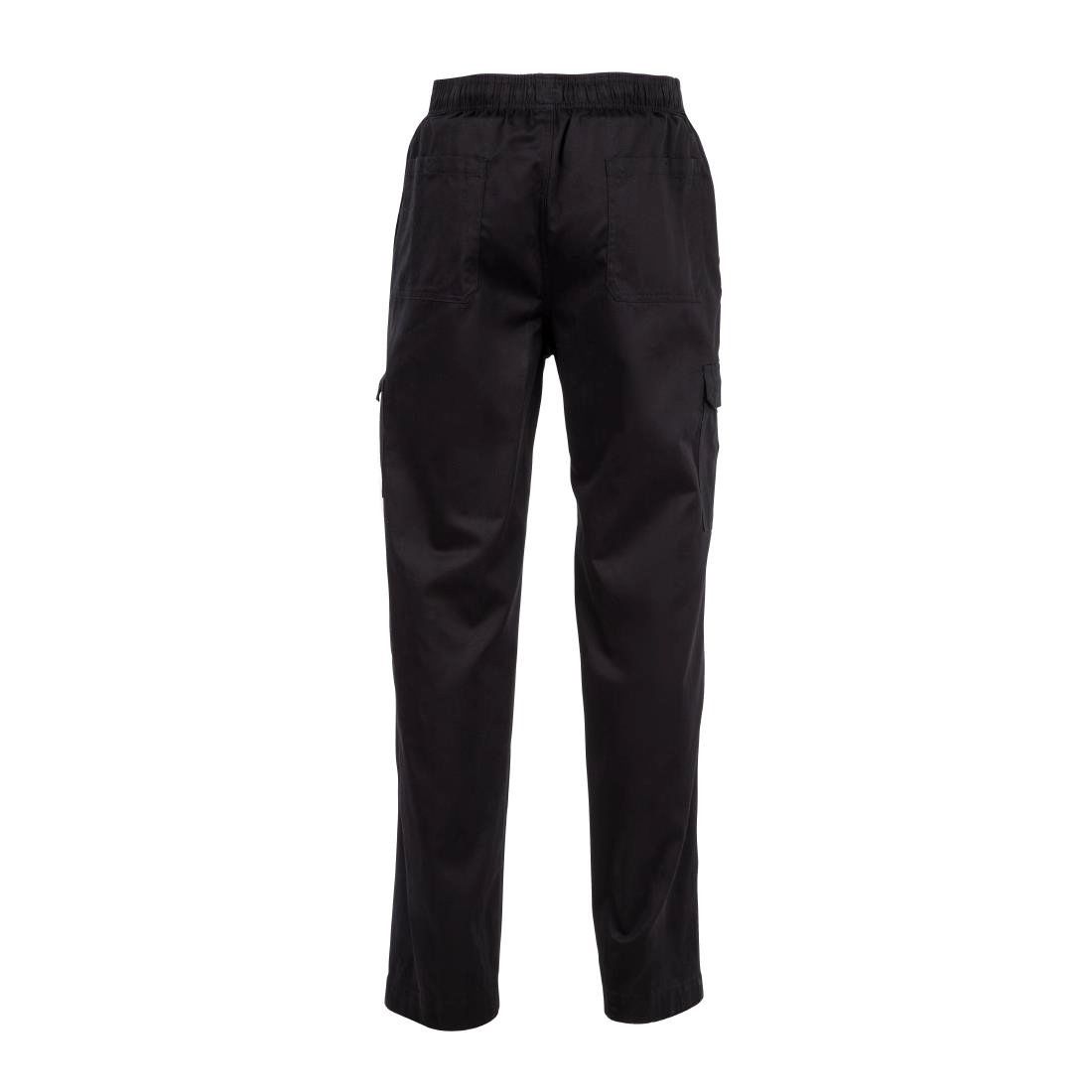 Een Chef Works unisex slim fit cargo broek zwart L koop je bij Supplierz BV