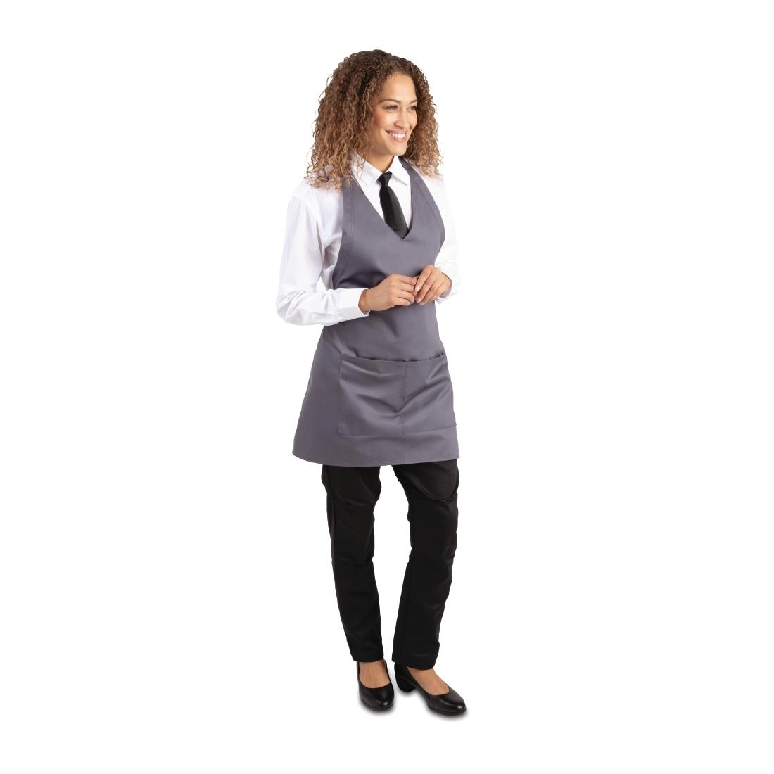 Vous pouvez acheter un Tablier serveur col en V Whites gris anthracite chez Supplierz BV