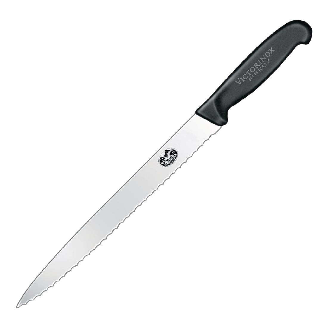 Een Victorinox Fibrox gekarteld vleesmes 25,5cm koop je bij Supplierz BV