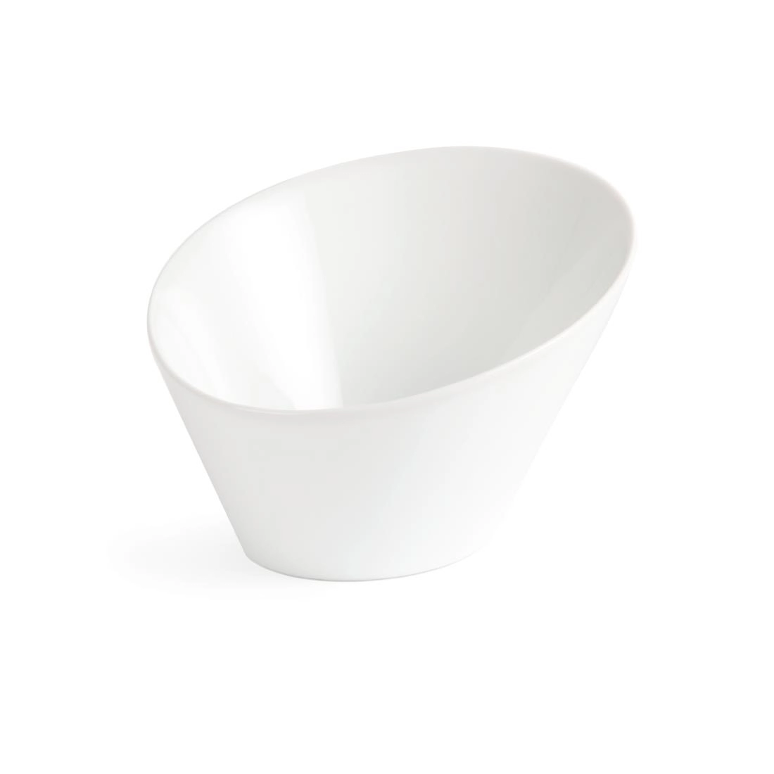 Een Olympia Whiteware ovale hellende kommen 13,3x15,4cm (4 stuks) koop je bij Supplierz BV