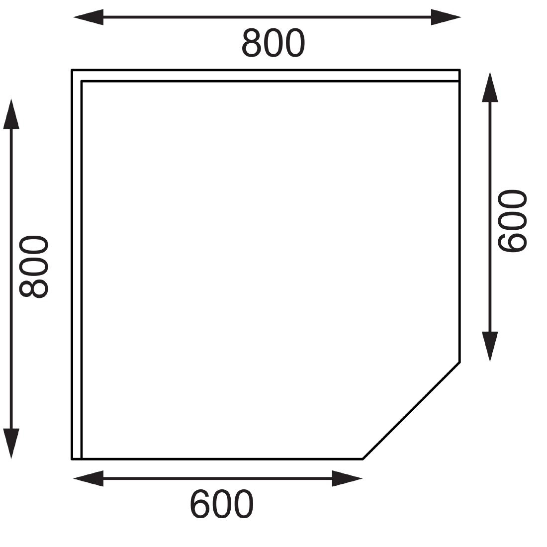 Een Vogue RVS werktafel hoekelement 60cm koop je bij Supplierz BV