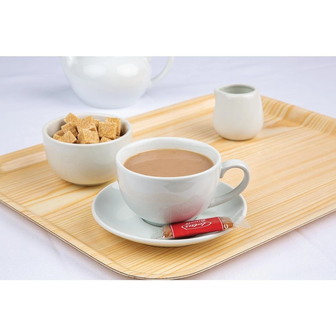 Vous pouvez acheter un Tasses élégantes Olympia Whiteware 230ml (Lot de 12) chez Supplierz BV