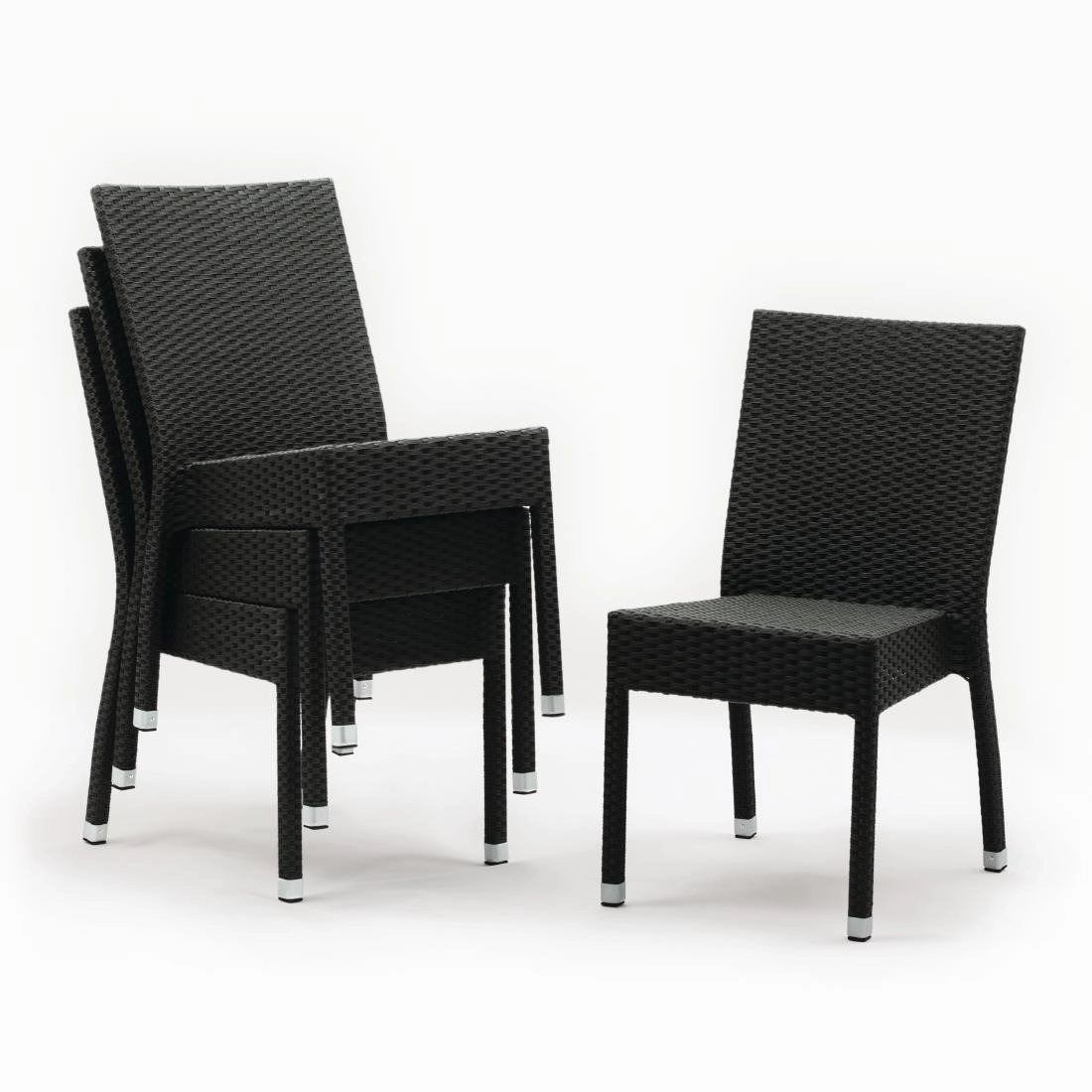 Buy your Bolero polyrotan stoelen antraciet (4 stuks) at Supplierz BV