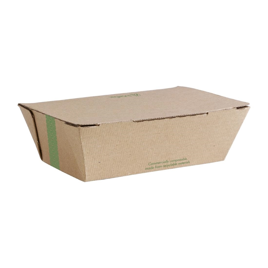 Een Vegware composteerbare ribkartonnen bakjes groot 60(H)x 130(B)x 195(D)mm (300 stuks) koop je bij Supplierz BV