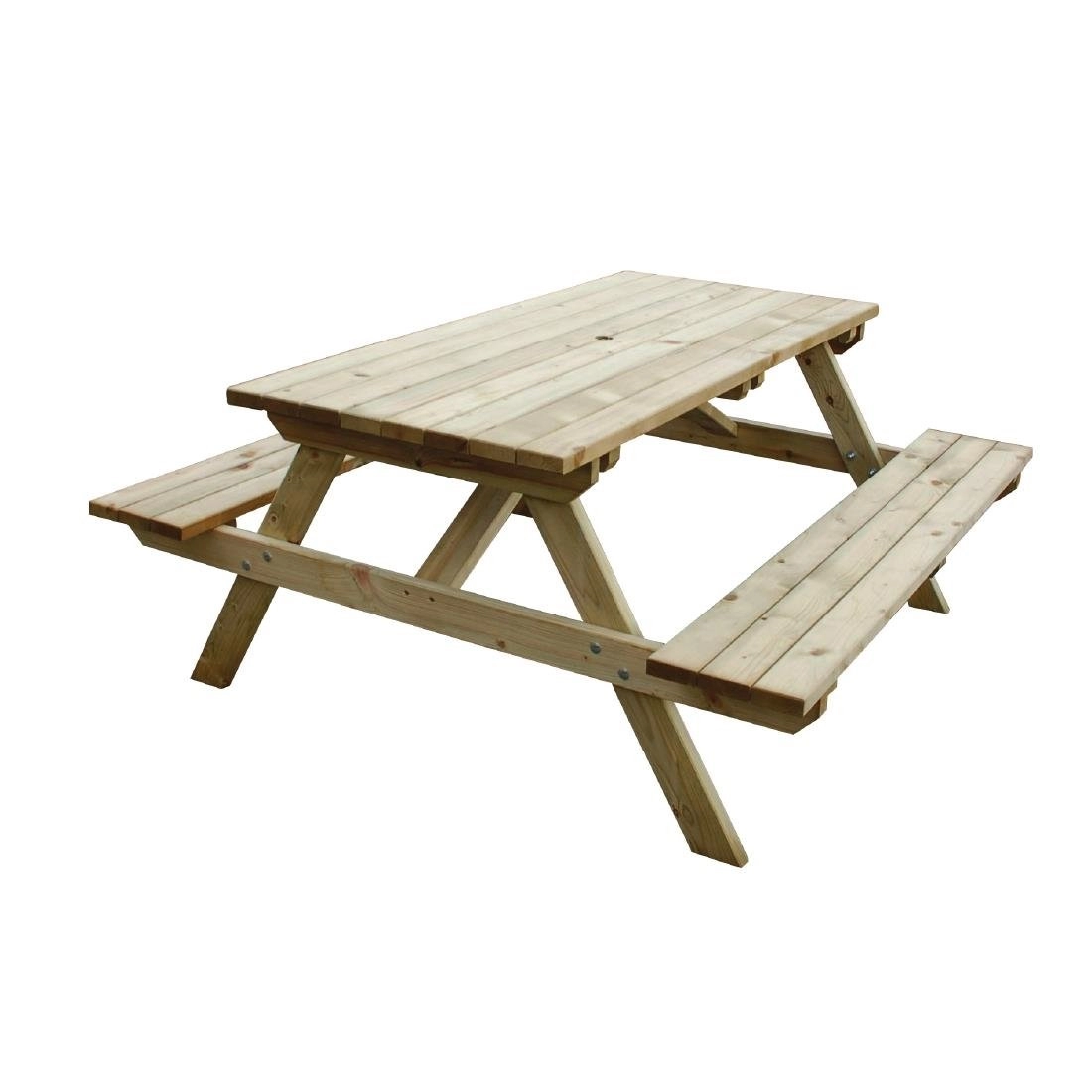 Een Rowlinson houten picknicktafel 150cm koop je bij Supplierz BV