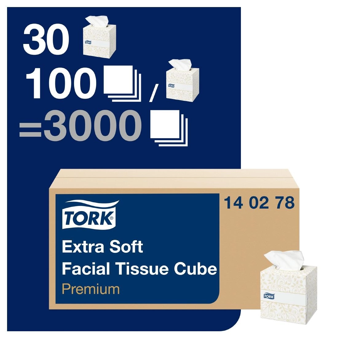 Sie können einen Tork Premium Extra Soft Kosmetiktücher Box 2lagig (30x100) (30 Stück) bei Supplierz BV kaufen