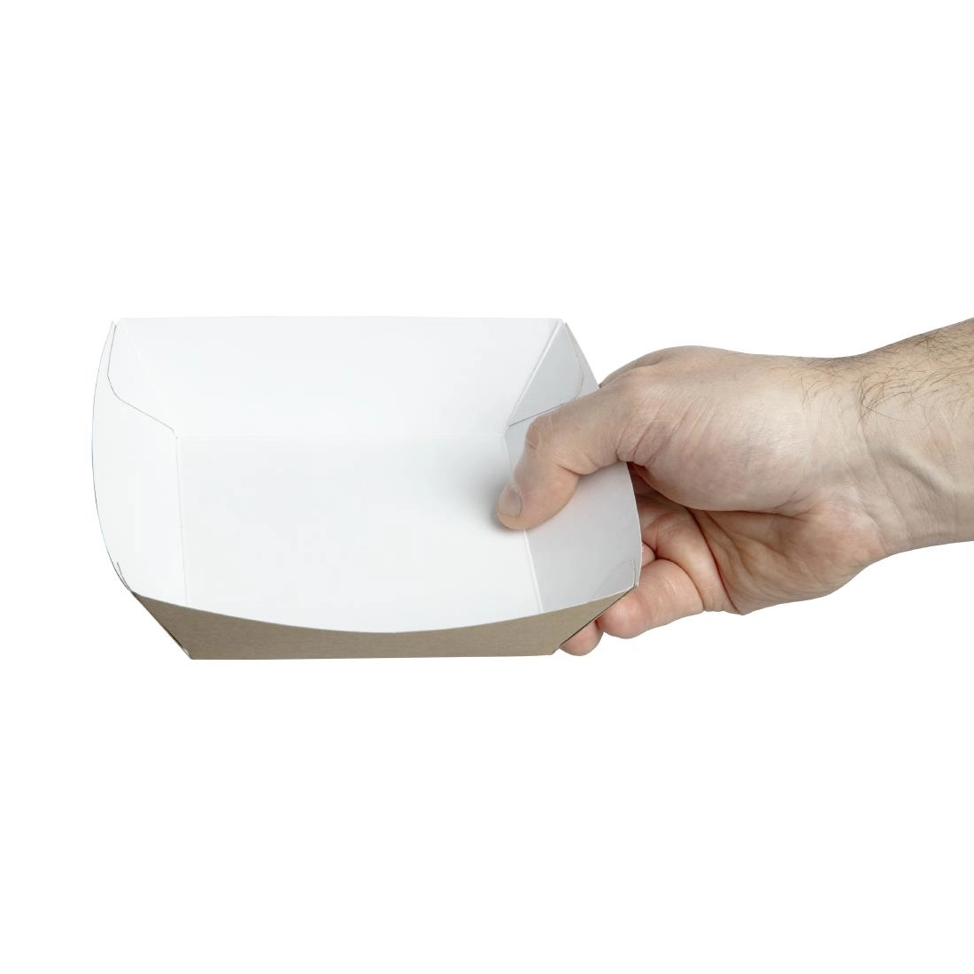 Vous pouvez acheter un Grandes barquettes alimentaires kraft compostables Colpac 148mm chez Supplierz BV