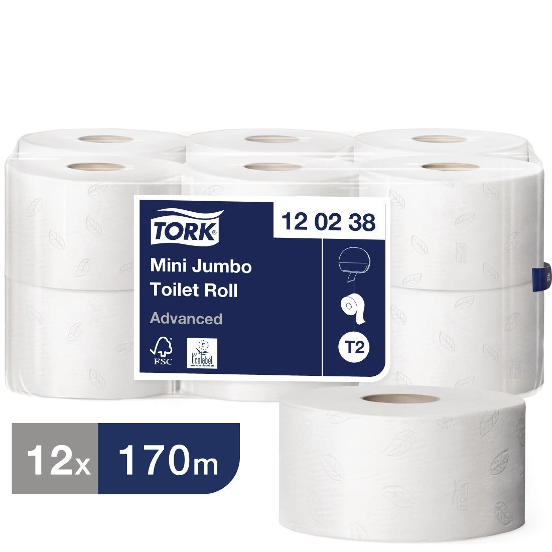 Buy your Tork Mini Jumbo navulling toiletpapier (12 stuks) at Supplierz BV