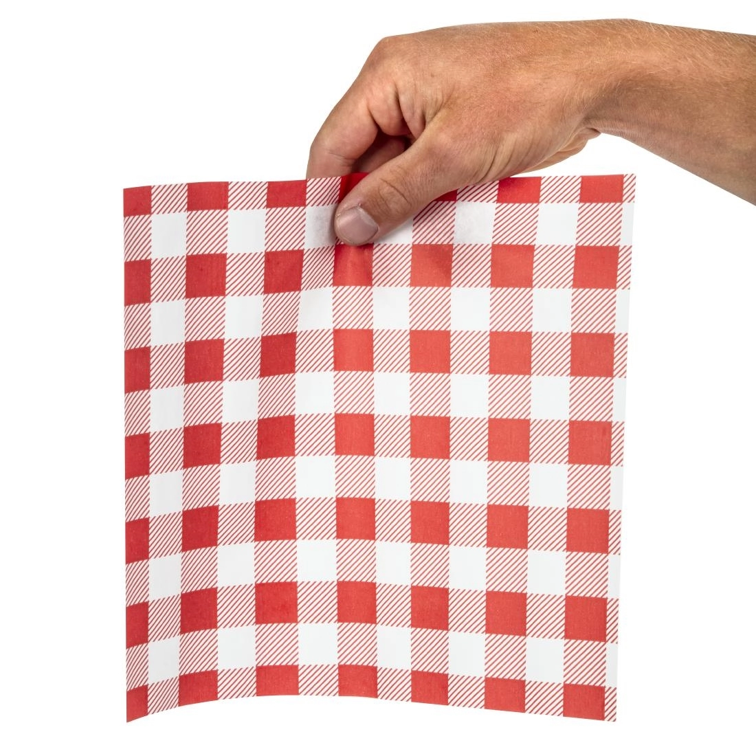 Een Rood Gingham vetvrij papier 25x25cm (200 stuks) koop je bij Supplierz BV