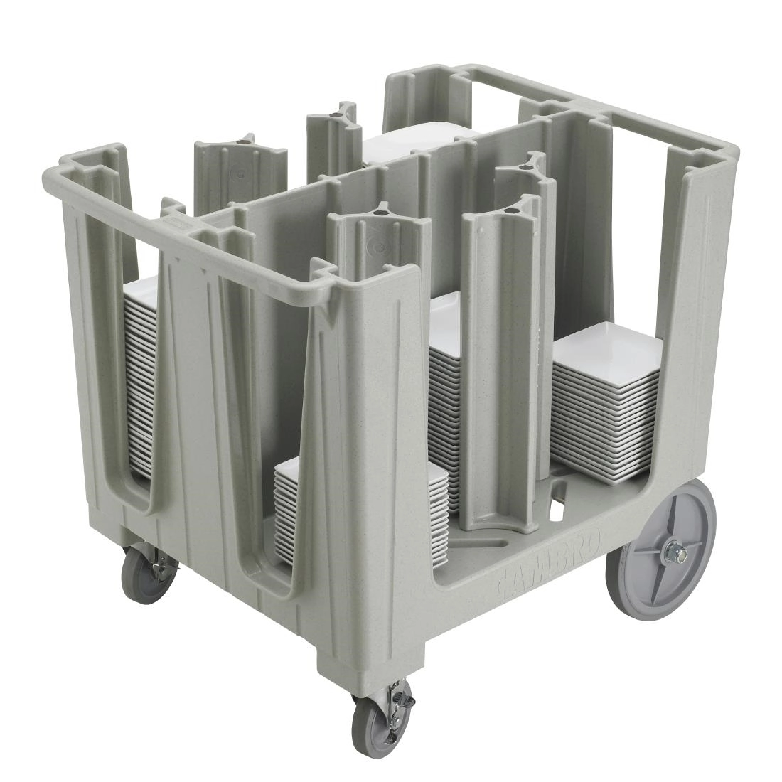 Vous pouvez acheter un Chariot ajustable à assiettes Cambro 6 compartiments chez Supplierz BV