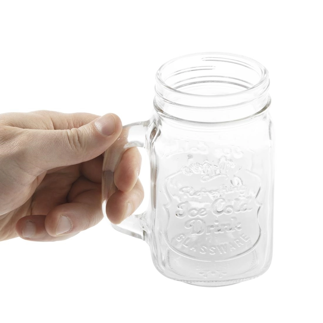 Een Olympia mason jar drinkglazen met tekst 450ml (12 stuks) koop je bij Supplierz BV