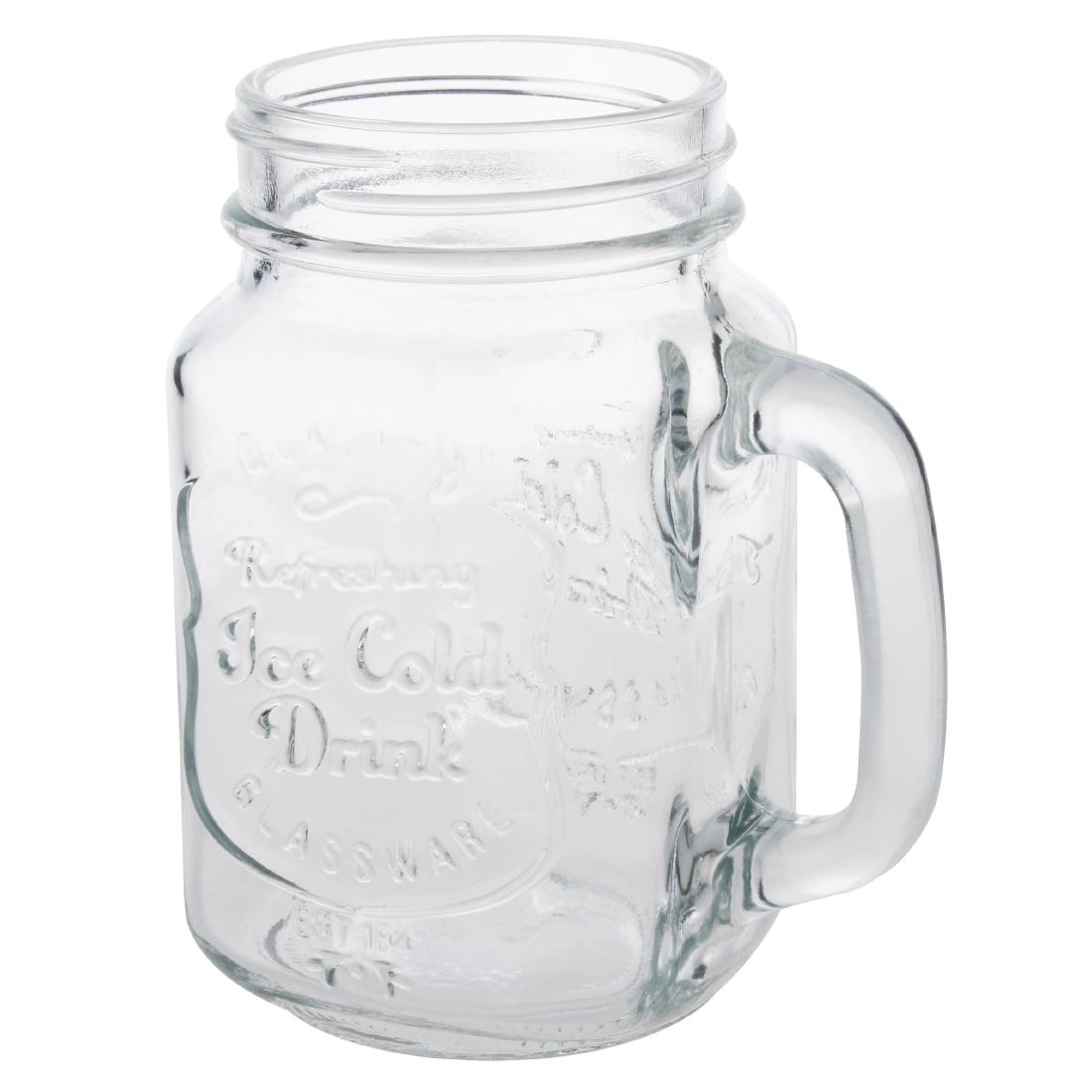 Een Olympia mason jar drinkglazen met tekst 450ml (12 stuks) koop je bij Supplierz BV