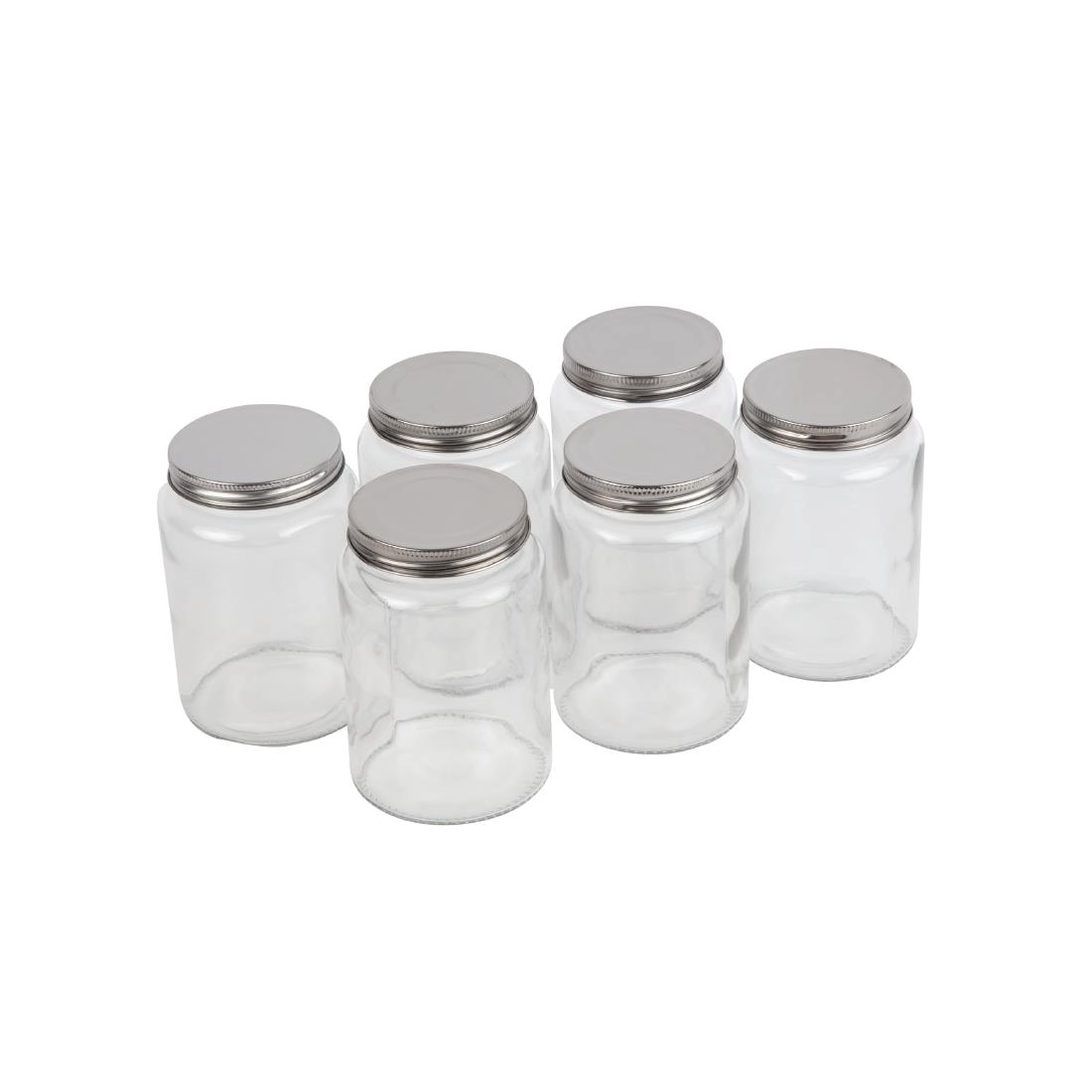 Een Vogue glazen pot met schroefdeksel 550ml (6 stuks) koop je bij Supplierz BV