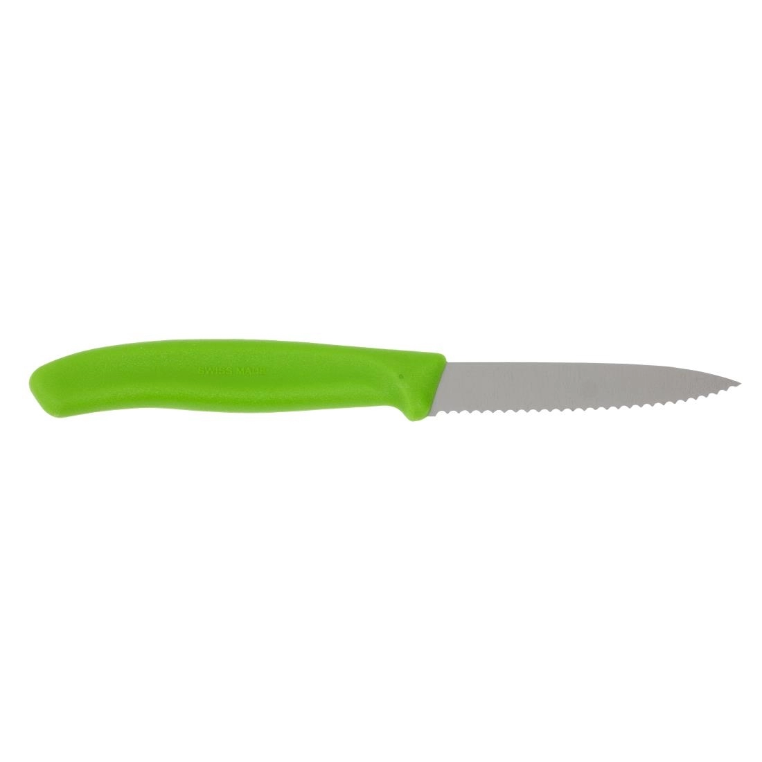 Een Victorinox gekarteld schilmesje groen 8cm koop je bij Supplierz BV