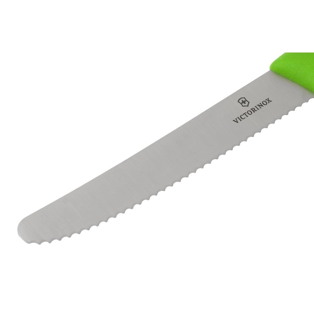 Een Victorinox gekarteld tomatenmes groen 11cm koop je bij Supplierz BV