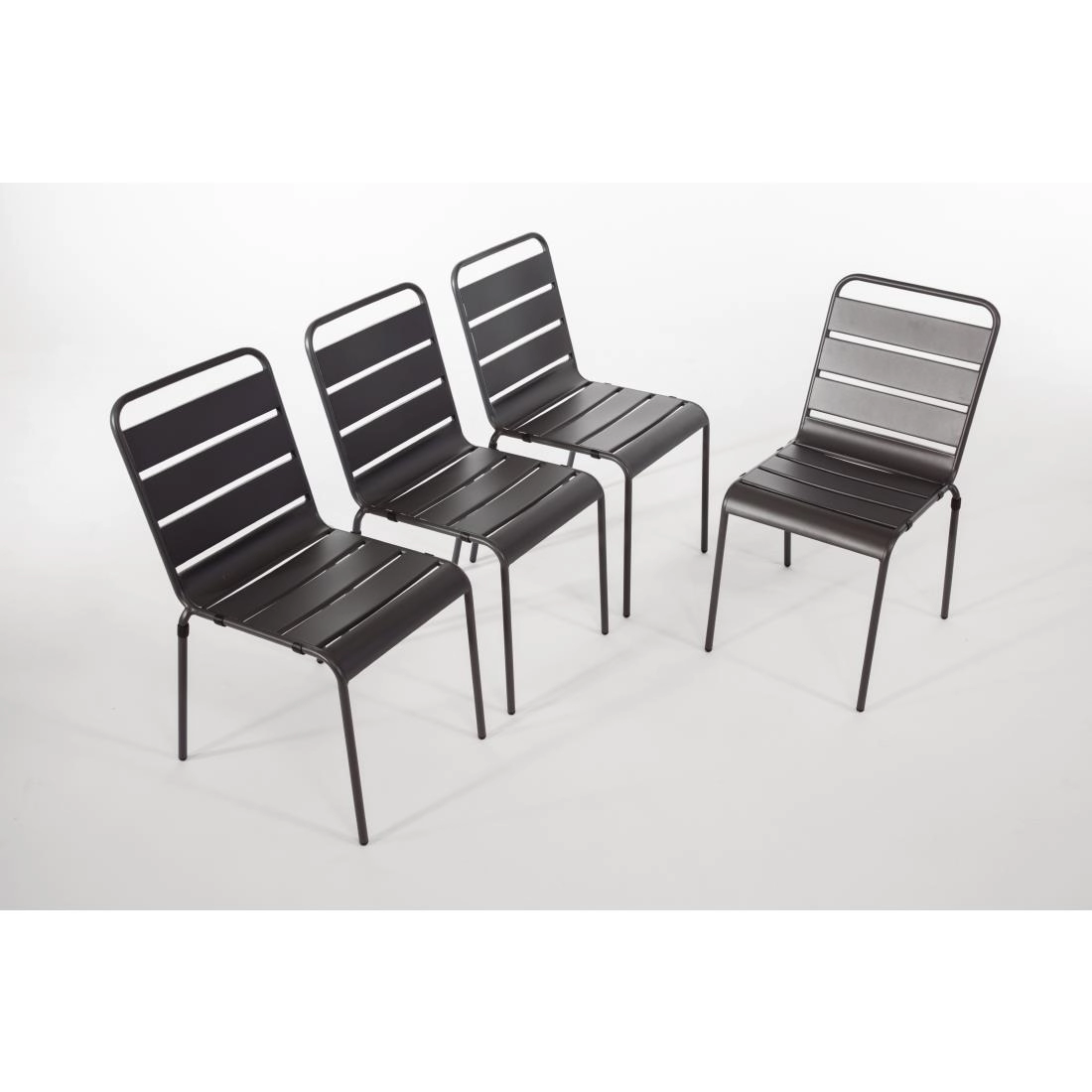 Een Bolero stalen stoelen grijs (4 stuks) koop je bij Supplierz BV