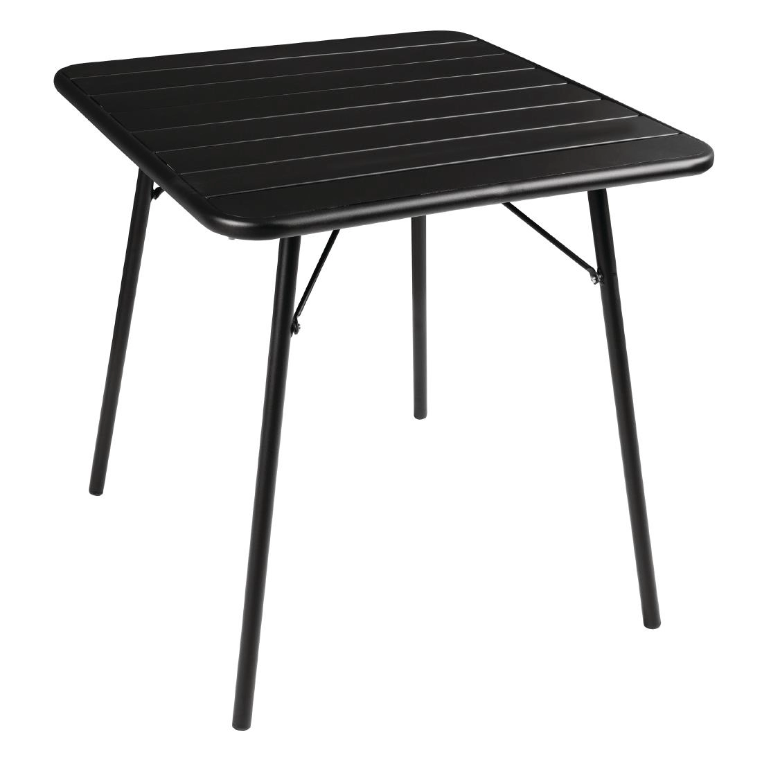 Een Bolero vierkante stalen tafel zwart 70cm koop je bij Supplierz BV