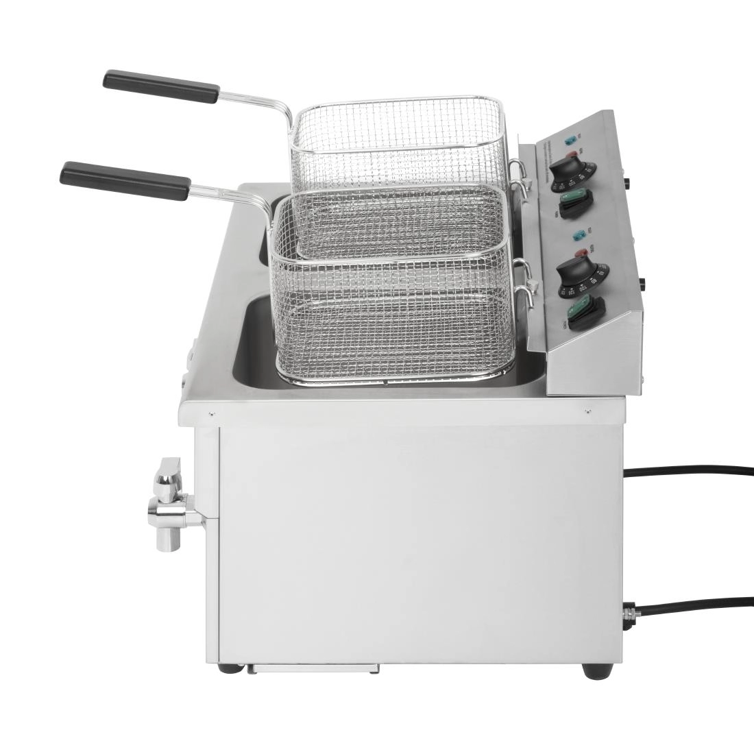 Een Buffalo dubbele inductie friteuse 2x 3000W koop je bij Supplierz BV