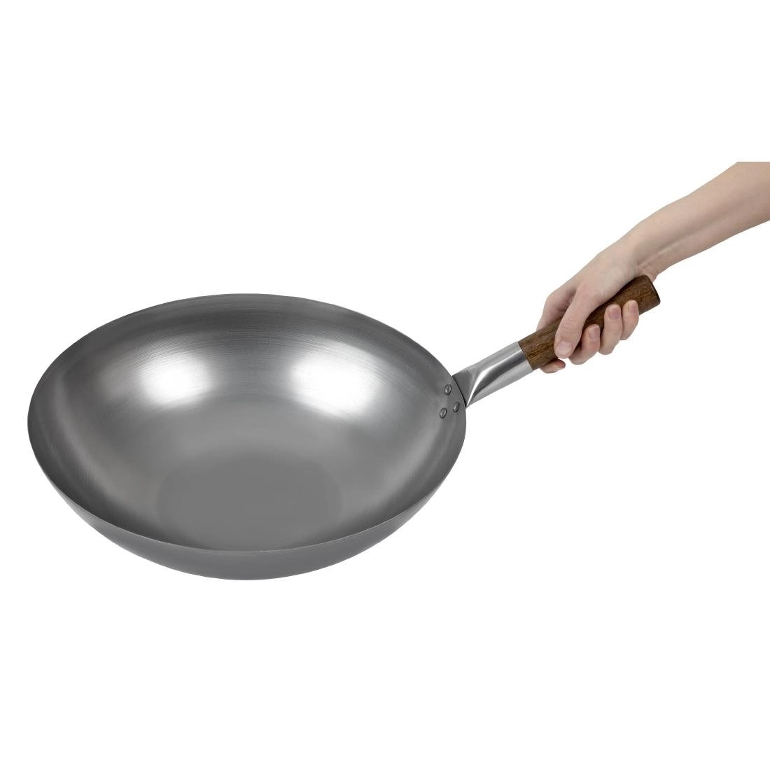 Een London Wok wok met ronde bodem 38cm koop je bij Supplierz BV