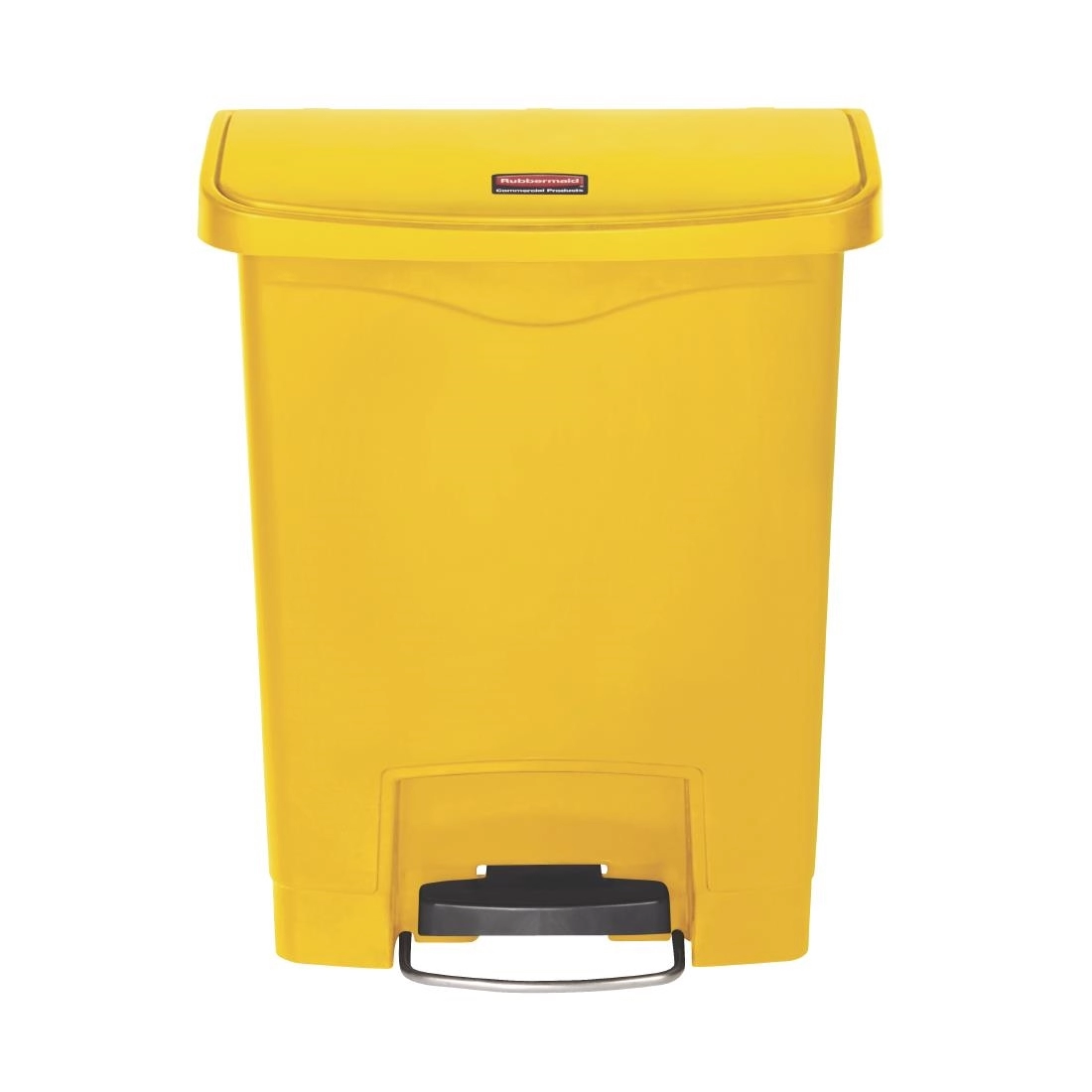 Een Rubbermaid Slim Jim Front Step pedaalemmer 30L geel koop je bij Supplierz BV