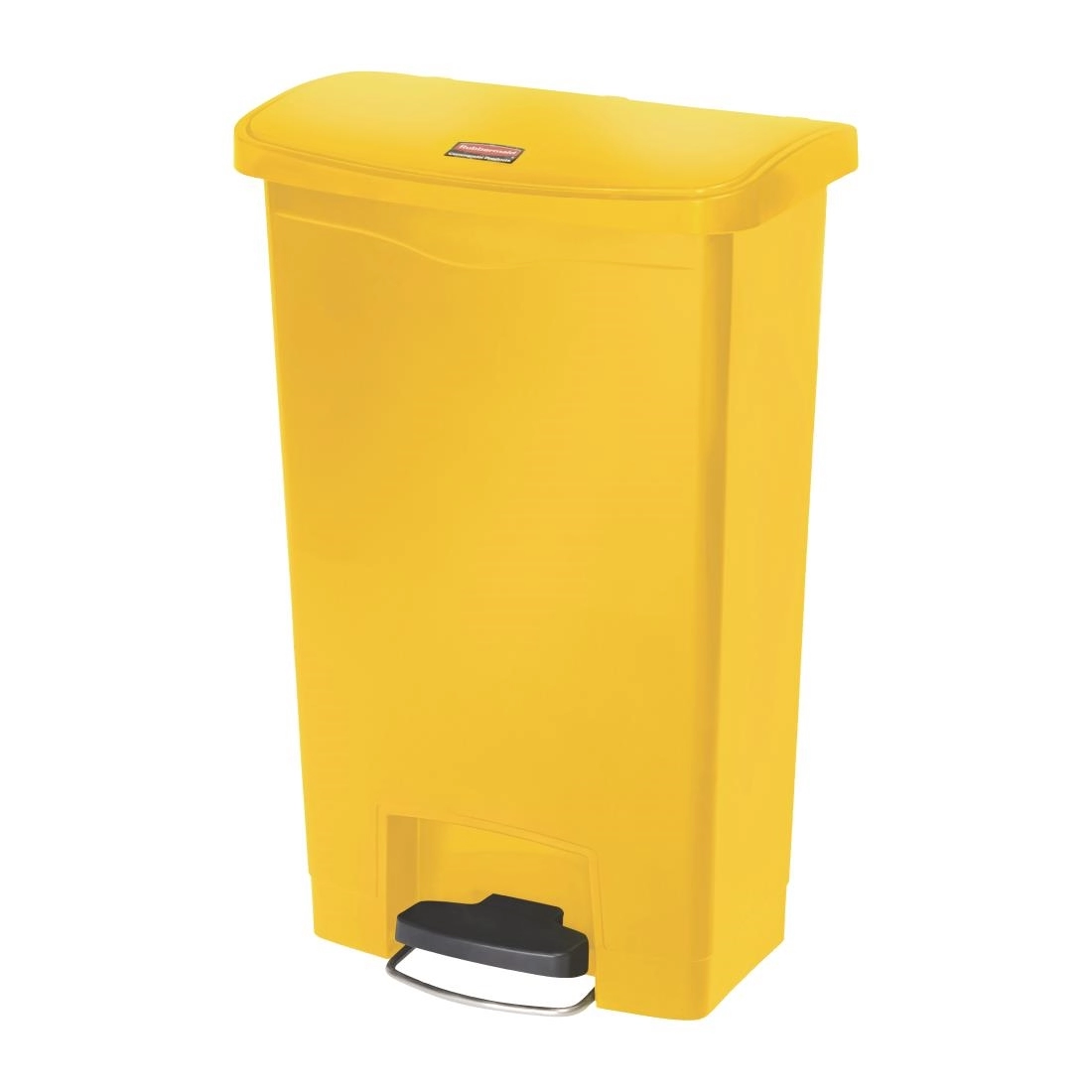 Een Rubbermaid Slim Jim Front Step pedaalemmer 50L geel koop je bij Supplierz BV