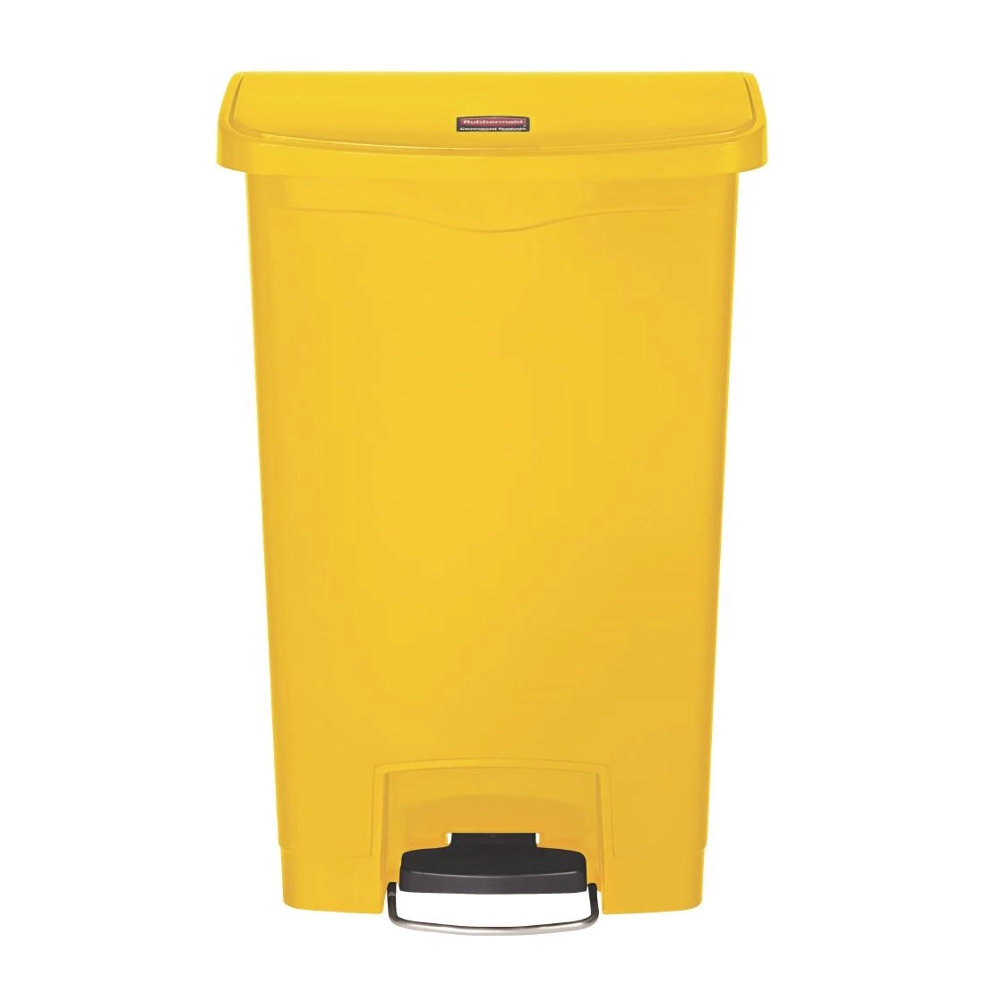 Een Rubbermaid Slim Jim Front Step pedaalemmer 50L geel koop je bij Supplierz BV