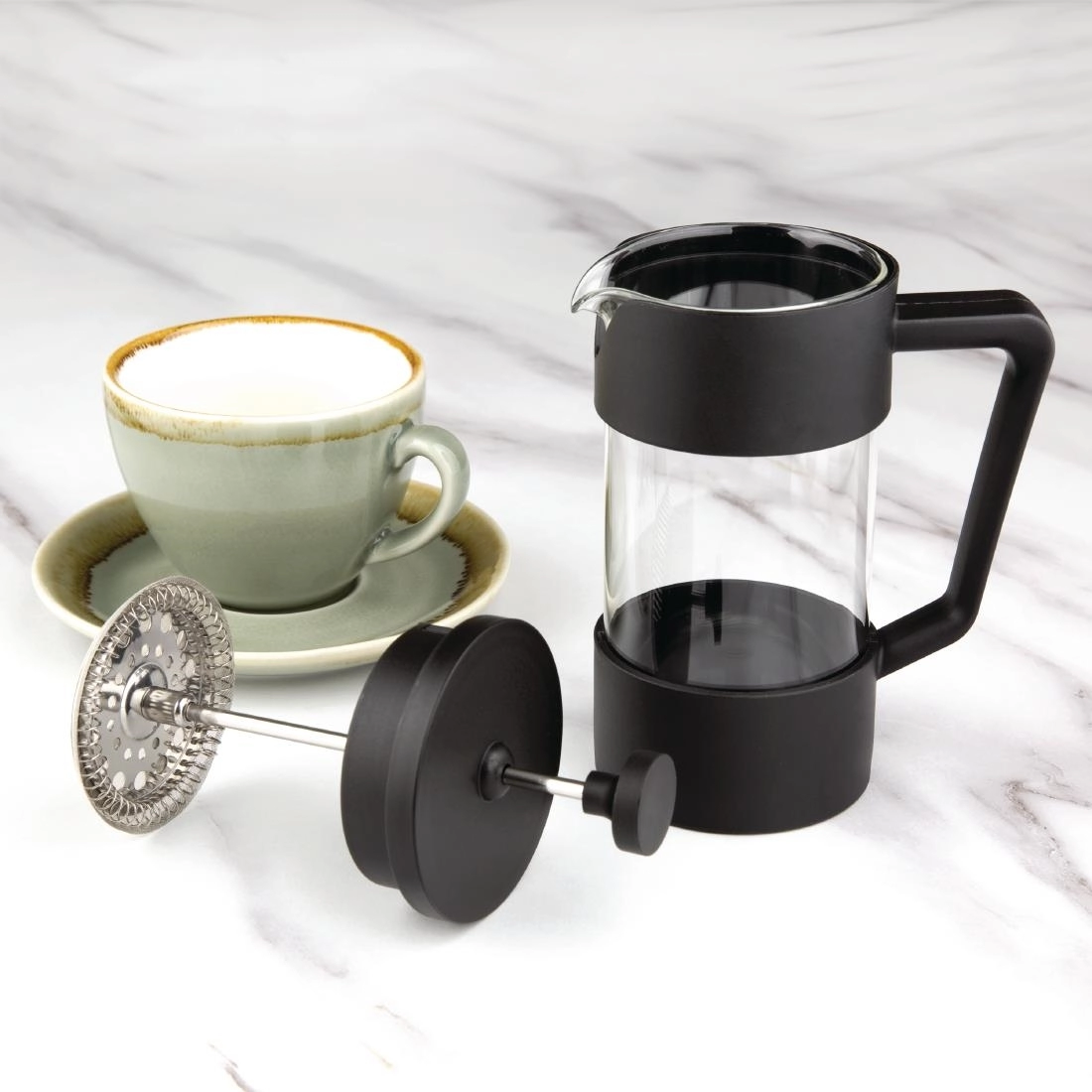 Een Olympia cafetière zwart 350ml koop je bij Supplierz BV