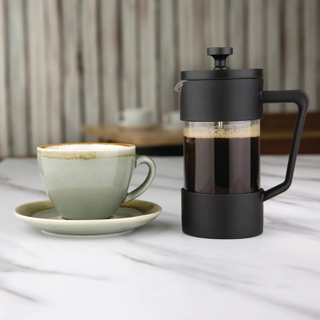 Een Olympia cafetière zwart 350ml koop je bij Supplierz BV