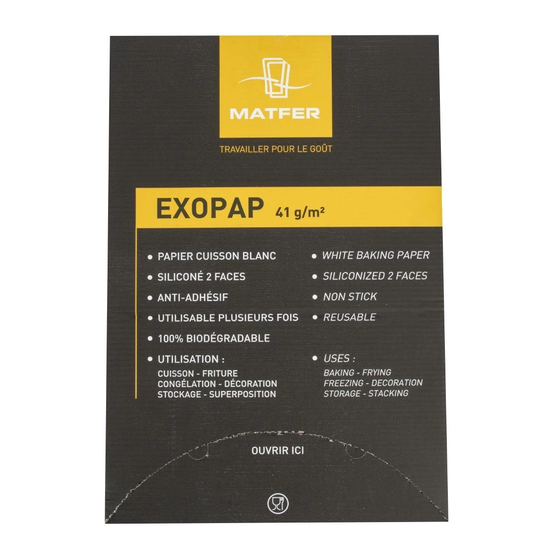 Buy your Matfer Bourgeat Exopap Bakpapier 600 x 400 mm (500 Stuks) at Supplierz BV