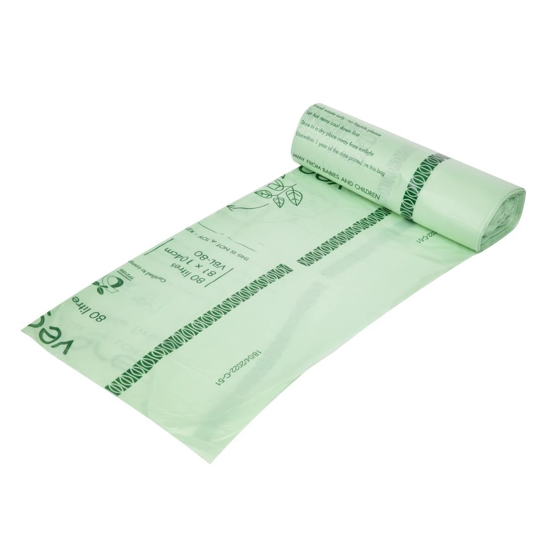 Vous pouvez acheter un Sacs poubelle compostables Vegware Biobag 80L (lot de 240) chez Supplierz BV